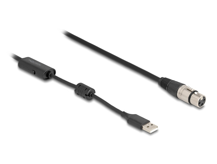 Delock 84178 High-Res Audio Converter Cable Xlr 3 Pin To Usb Type-A