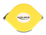 Delock 80239 Rj45 Retractable Cable Cat.6A Stp 1.5 M Black / Yellow