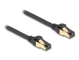 Delock 80246 Rj45 Network Cable Cat.6A Male To Male S/Ftp Black 30 Cm