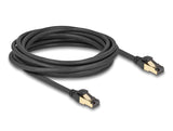 Delock 80251 Rj45 Network Cable Cat.6A Male To Male S/Ftp Black 5 M