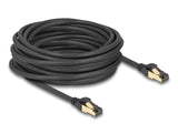 Delock 80252 Rj45 Network Cable Cat.6A Male To Male S/Ftp Black 10 M