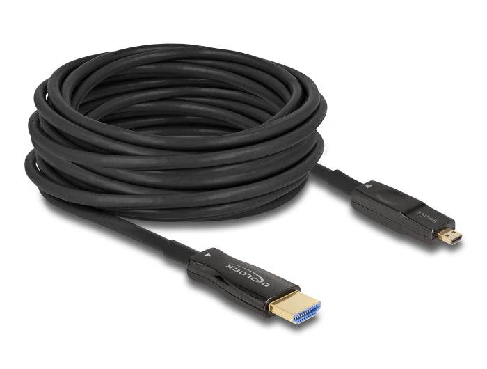 Delock 86005 Active Optical 5 In 1 Hdmi Cable 8K 60 Hz 10 M