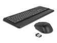 Delock 12674 Usb Keyboard And Mouse Set 2.4 Ghz Wireless Black (Wrist Rest)