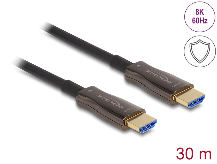 Delock 86031 Active Optical Hdmi Cable With Metal Armouring 8K 60 Hz 30 M