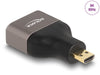 Delock 60079 Hdmi Adapter Micro-D Male To A Female 8K 60 Hz Grey Metal