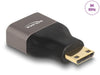 Delock 60080 Hdmi Adapter Mini-C Male To A Female 8K 60 Hz Grey Metal