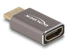 Delock 60081 Hdmi Adapter Male To Female 8K 60 Hz Grey Metal