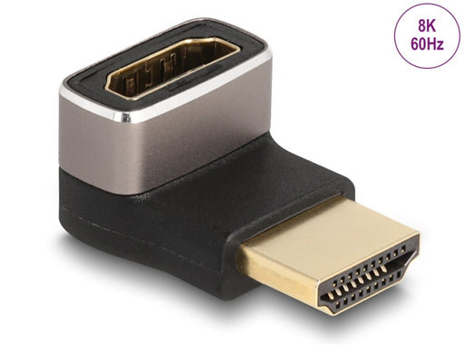 Delock 60085 Hdmi Adapter Male To Female 90° Downwards Angled 8K 60 Hz