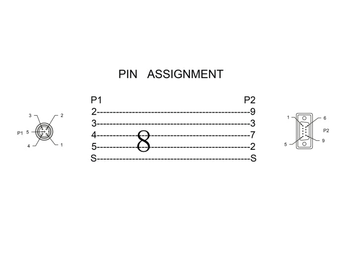 Delock 66745 M12 Can Bus Cable A-Coded 5 Pin Male To D-Sub 9 Female 1 M