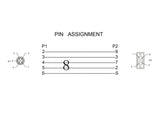 Delock 66745 M12 Can Bus Cable A-Coded 5 Pin Male To D-Sub 9 Female 1 M