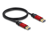 Delock 82744 Usb 3.2 Gen 1 Cable Type-A Male To Type-A Male 1 M Metal