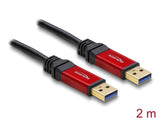 Delock 82745 Usb 3.2 Gen 1 Cable Type-A Male To Type-A Male 2 M Metal