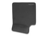 Delock 12111 Ergonomic Mouse Pad With Gel Wrist Rest Left-Hander Black