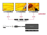 Delock 88041 Usb Type-C™ Splitter (Dp Alt Mode) To 3 X Displayport Mst 4K 60 Hz