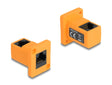 Delock 87997 D-Type Module Rj45 Jack To Jack 90° Angled Orange