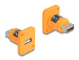 Delock 87999 D-Type Module Usb 2.0 Type-A Female To Female Orange