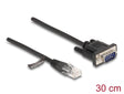 Delock 88008 Cable Rj45 Plug To Serial Rs-232 D-Sub 9 Male 30 Cm Black