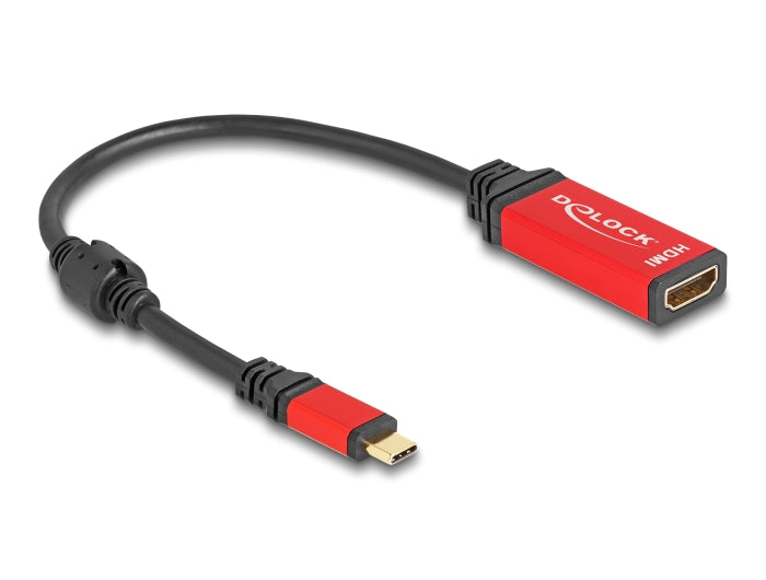 Delock 60053 Usb Type-C™ To Hdmi Adapter 8K 60 Hz With Hdr Function Red