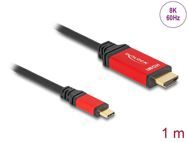 Delock 80095 Usb Type-C™ To Hdmi Cable With Hdr Function 1 M Red