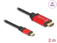 Delock 80096 Usb Type-C™ To Hdmi Cable With Hdr Function 2 M Red