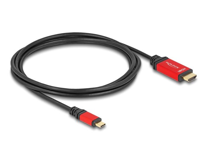 Delock 80096 Usb Type-C™ To Hdmi Cable With Hdr Function 2 M Red