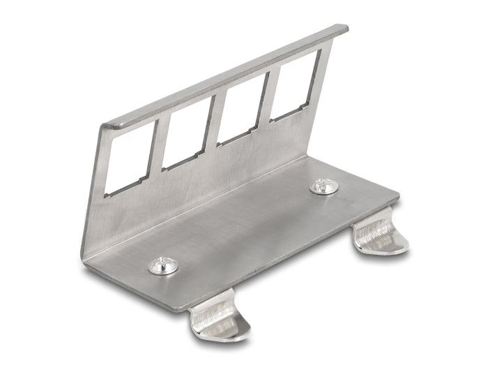 Delock 88140 Keystone Metal Mounting 4 Port For Din Rail