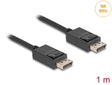 Delock 80491 Coaxial Displayport Cable 16K 60 Hz 80 Gbps 1 M