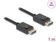 Delock 80492 Displayport Cable 16K 30 Hz / 8K 60 Hz 40 Gbps 1 M