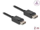 Delock 80493 Displayport Cable 16K 30 Hz / 8K 60 Hz 40 Gbps 2 M