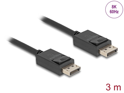 Delock 80494 Displayport Cable 16K 30 Hz / 8K 60 Hz 40 Gbps 3 M