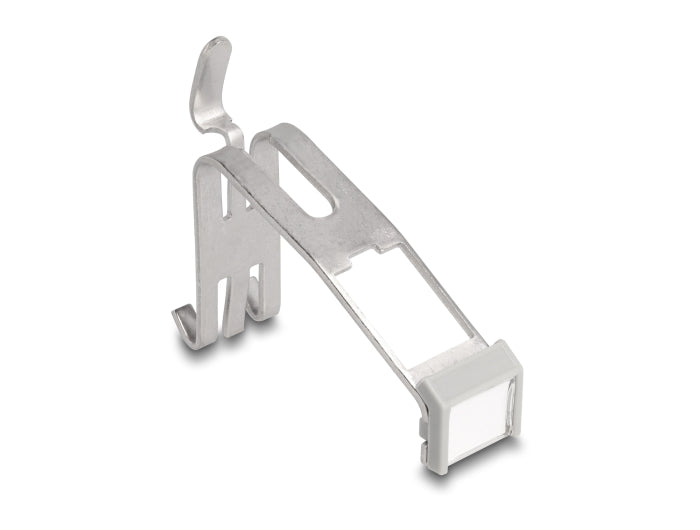 Delock 66477 Keystone Holder With Labelling Field 1 Port For Din Rail Metal