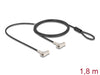 Navilock 20934 Dual Laptop Security Cable With Key Lock