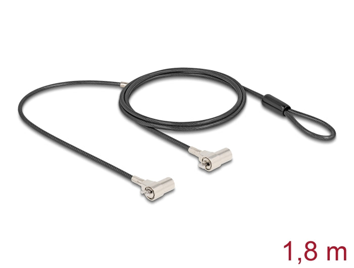 Navilock 20935 Dual Laptop Security Cable With Key Lock