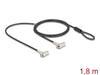 Navilock 20936 Dual Laptop Security Cable With Key Lock