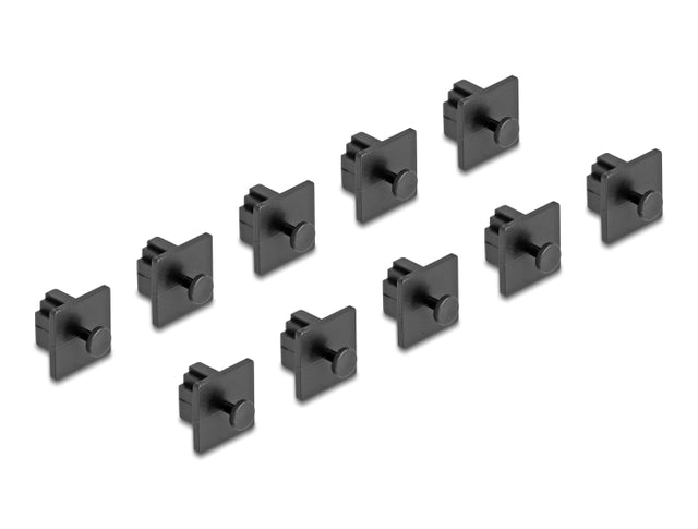 Delock 64246 Dust Cover For Rj10 Jack With Grip 10 Pieces Black