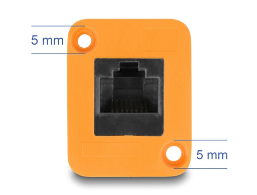 Delock 87998 D-Type Module Rj45 Jack To Jack Orange