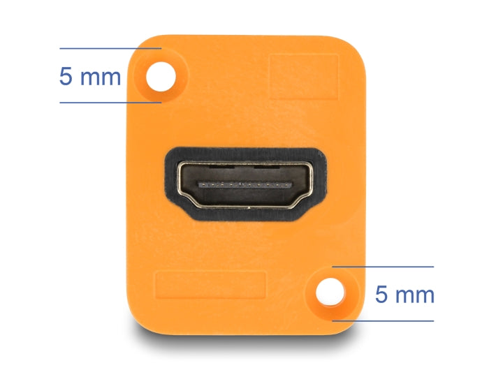 Delock 88001 D-Type Module Hdmi-A Female To Female 4K Orange