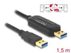 Delock 83647 Usb 5 Gbps Data Link Cable + Km Switch Type-A To Type-A 1.5 M