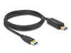 Delock 83647 Usb 5 Gbps Data Link Cable + Km Switch Type-A To Type-A 1.5 M