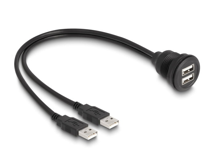 Delock 88104 Usb 2.0 Cable 2 X Usb Type-A Male To 2 X Usb Type-A Female