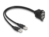 Delock 88105 Usb 2.0 Cable 2 X Usb Type-A Male To 2 X Usb Type-A Female