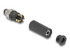 Delock 60529 M8 Connector A-Coded 3 Pin Male For Mounting With Screw Connection