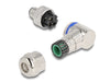 Delock 60539 M12 Connector 3 Pin Male For Mounting 90° Angled