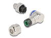 Delock 60540 M12 Connector A-Coded 4 Pin Male For Mounting 90° Angled Metal