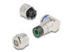 Delock 60542 M12 Connector A-Coded 3 Pin Female For Mounting 90° Angled Metal