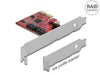 Delock 90406 2 Port Sata Pci Express X2 Card With Raid 1