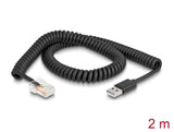 Delock 90602 Rj50 To Usb 2.0 Type-A Coiled Cable 2 M