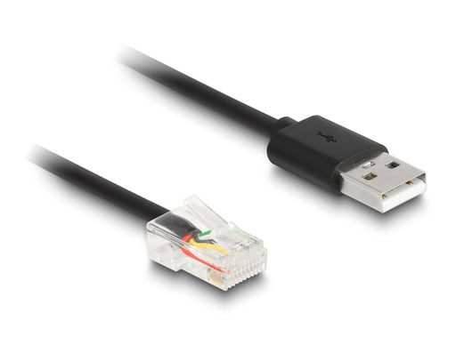 Delock 90602 Rj50 To Usb 2.0 Type-A Coiled Cable 2 M