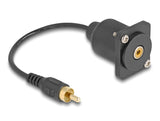 Delock 88152 D-Type Cable Rca Male To Female Black 20 Cm