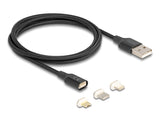 Delock 88165 Magnetic Usb Charging Cable Set For 8 Pin Lightning